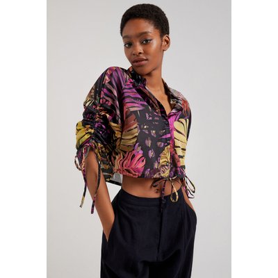 Blouse tropicale - BLACK - L DESIGUAL