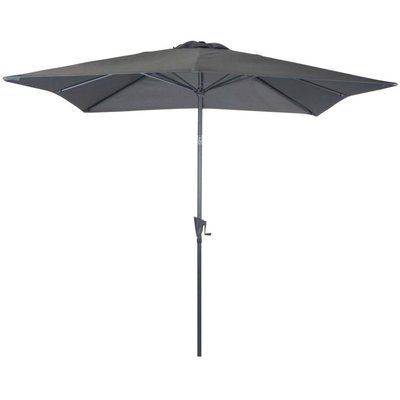 Parasol carré en aluminium avec manivelle 2,5m Tilt PROLOISIRS