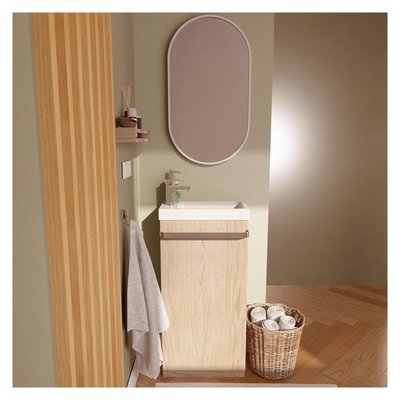 Meuble lave-mains + vasque + miroir JOHANN MOB IN