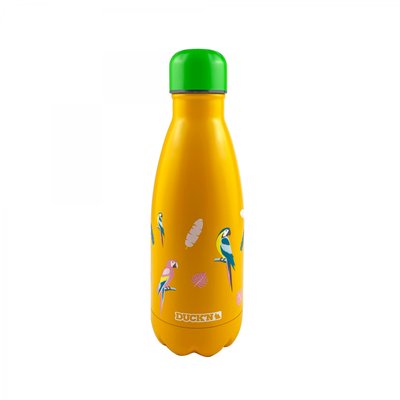 Bouteille isotherme enfant design Perroquets, HAPPY BOTTLE ARD TIME