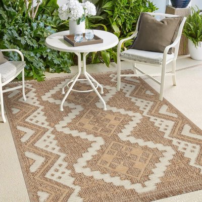 Tapis extérieur tissé kilim rectangle ZEPHYR UN AMOUR DE TAPIS