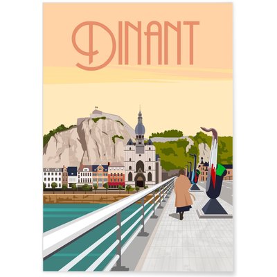 Affiche ville Dinant L'AFFICHERIE