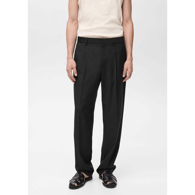 Pantalon costume relaxed-fit pinces MANGO MAN