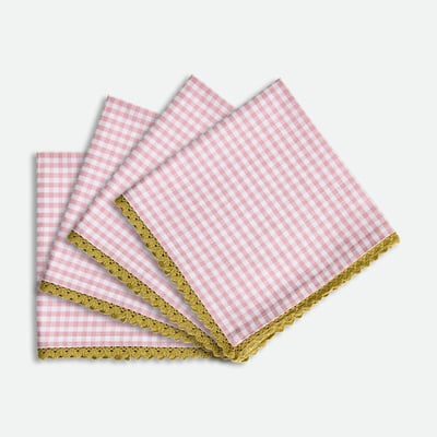 Lot de 4 serviettes de table coton/lin Trattoria LA REDOUTE INTERIEURS
