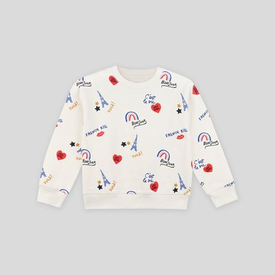 Sweat imprimé, contient du coton issu de l'agriculture biologique, certifié OEKO-TEX MONOPRIX KIDS