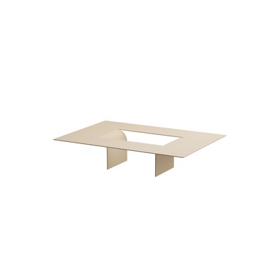 Table basse en tôle d'acier CUT METALLBUDE