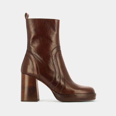 Botas com tacão Brise, pele envelhecida JONAK