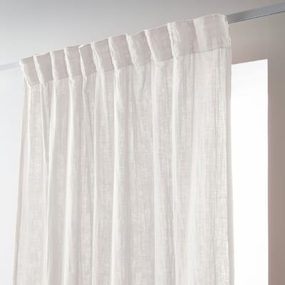 Rideau galon fronceur en 100% Gaze de Coton Terra EDEN