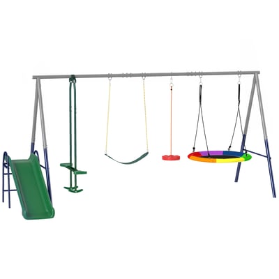 Ensemble balançoire et toboggan pour enfants AIYAPLAY