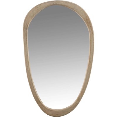 Miroir ovale en bois, moderne JOLIPA