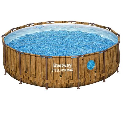 Piscine tubulaire ronde  Steel Pro Max Splashview 4,27 x BESTWAY