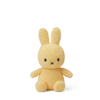 Peluche lapin Miffy Terry extra-doux Jaune pastel 23 cm BON TON TOYS