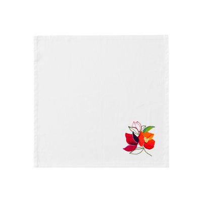 Serviette de table coton NECTAR CARRE BLANC