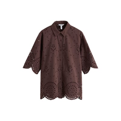 Chemise brodée à manches 3/4 n. premium NEXT