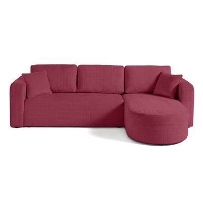 Canapé d'Angle Convertible en Velours texturé 4 places - MIRO LISA DESIGN