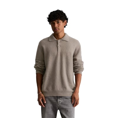 Pull style polo, coupe classique en mélange de laine vierge douce MARC O’POLO DENIM