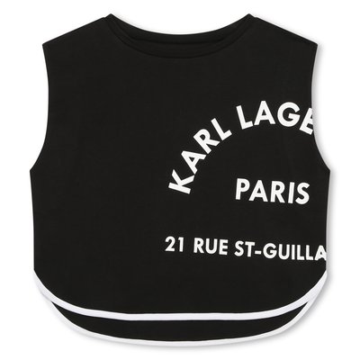 T-shirt sans manche imprimé KARL LAGERFELD KIDS