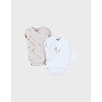 Lot de 2 bodies croisés en coton NOUKIE'S