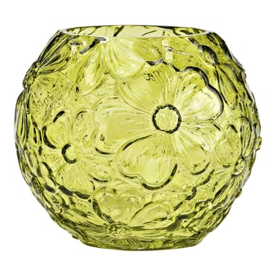 Vase rond en verre transparent Fleurs EDEN
