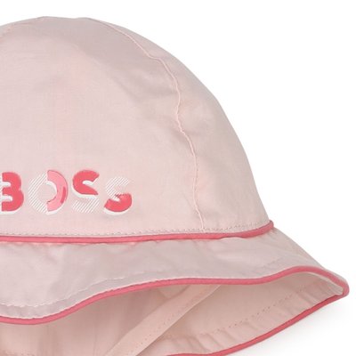 Chapeau en popeline de coton BOSS KIDSWEAR