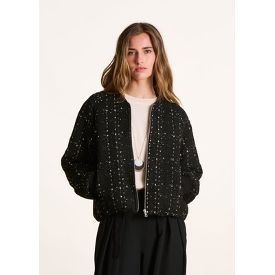 Blouson bomber double dans un tissu jacquard LA FEE MARABOUTEE