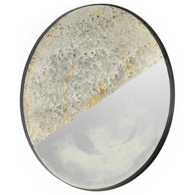 Miroir rond mural en métal RECOLLECTION