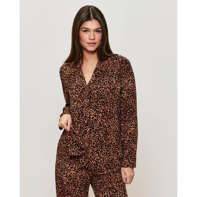 Chemise imprimé léopard MIXLEONIZ UNDIZ