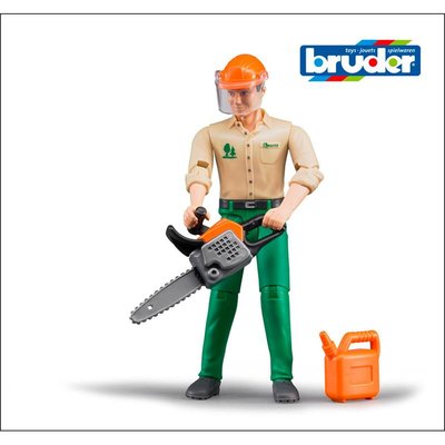 Ouvrier forestier avec accessoires BRUDER