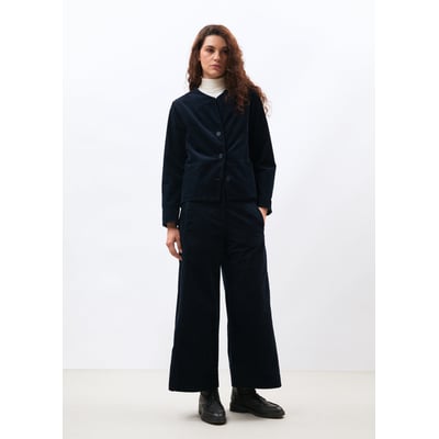 Pantalon large 7/8ème en velours HUMILITY