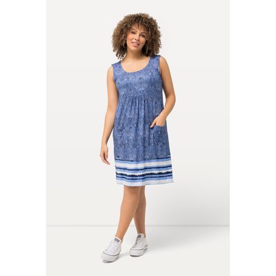 Robe midi en jersey, sans manches. Ligne A ULLA POPKEN