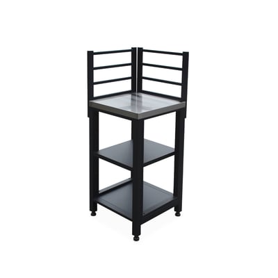 Module d'angle de cuisine extérieure acier 2 étagères L48,5 cm GRIMAUD SWEEEK