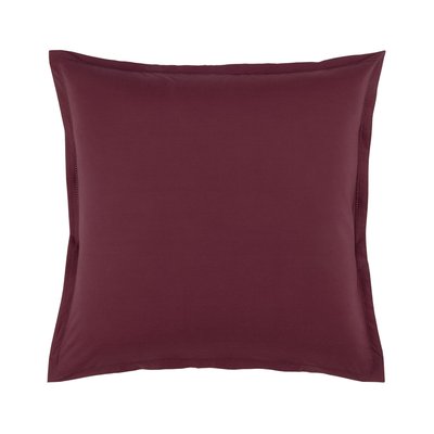 Taie d'oreiller en percale de coton rose, ALCOVE OLIVIER DESFORGES