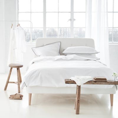 Housse de couette unie en percale de coton, ASTOR DESIGNERS GUILD