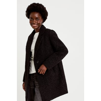 Manteau droit mi-long col tailleur CACHE CACHE