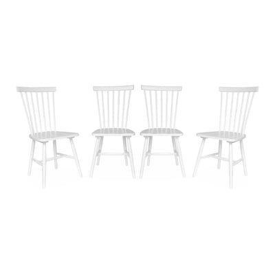 Chaise à barreaux bois d'hévéa (lot de 4) ROMIE SWEEEK
