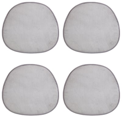 Galettes de chaise velours INGA-lot de 4 MAGMA HEIMTEX