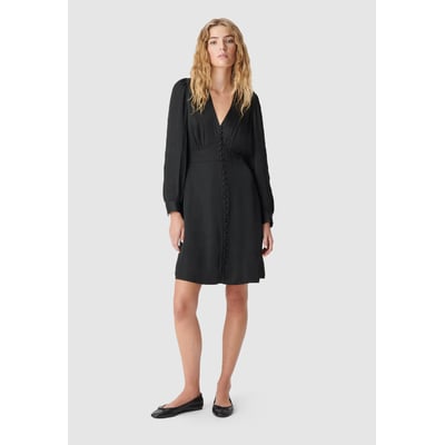 Robe courte satinée avec petits boutons IKKS