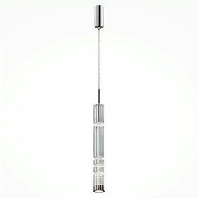 Suspension design LED – abat‑jour verre taillé SOLANA PIER IMPORT
