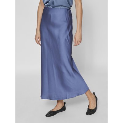 Jupe satin bleu discount