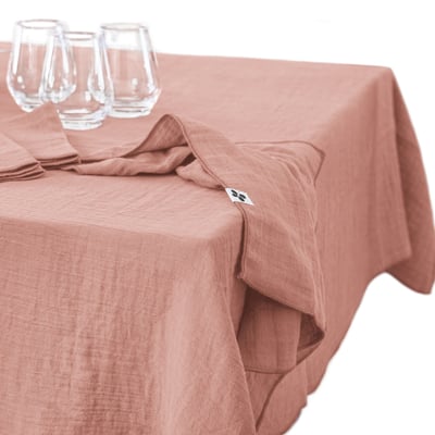 Nappe rectangle gaze de coton Gaia EDEN