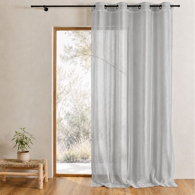 Voilage uni avec fils en fil textile HOME MAISON