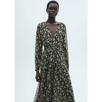 Mango robe noire manche longue La Redoute