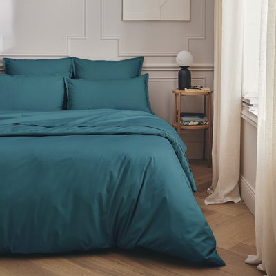 Parure de lit Housse de couette + Taie rectangle en percale de coton, PREMIÈRE ESSIX