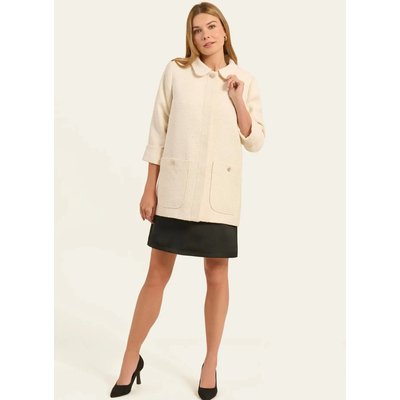 Veste mi-longue effet tweed LYRA NAF NAF