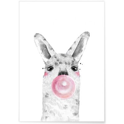 Affiche Bulle d'Alpaga Rose L'AFFICHERIE