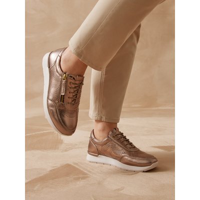 Baskets cuir avec zip semelle amovible PEDICONFORT