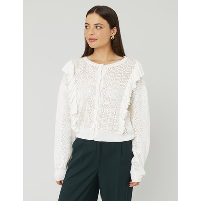 Gilet ajouré à volants BZB