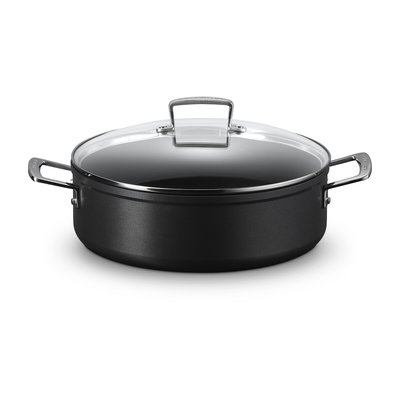 Rondeau Les Forgées avec couvercle en verre LE CREUSET