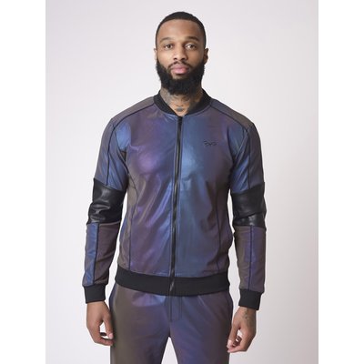Veste style bomber empiècement reflect PROJECT X