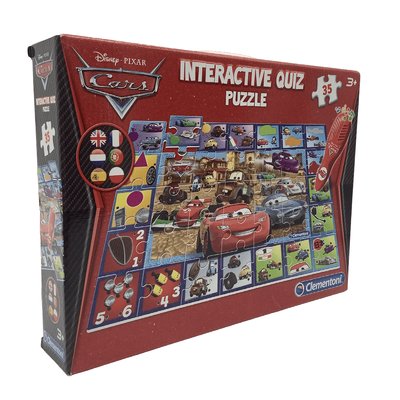Puzzle Quiz Interactif 35 pièces Cars - Bon état CLEMENTONI